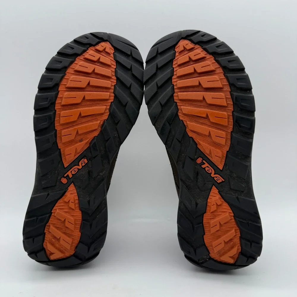Teva Gannett Hiking Shoes Men 9 Brown Suede Waterproof Low Top 1003026